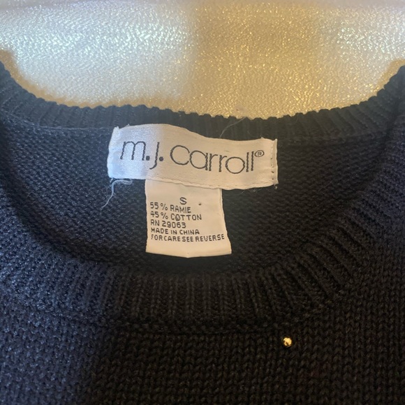 Vintage Sweater w/ Gold Sequins & Studs - Picture 7 of 7